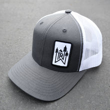 Load image into Gallery viewer, PNW MOUNTAIN AND TREE | PATCH HAT | CURVED BILL TRUCKER