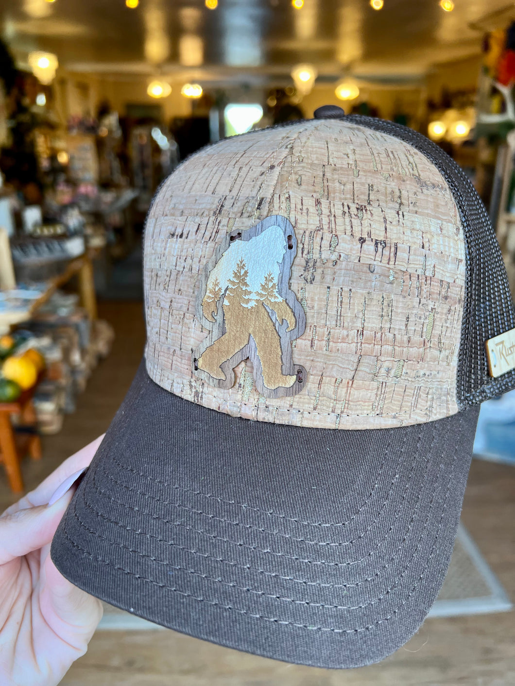 Sasquatch Treeline Wood Flatbill Hat